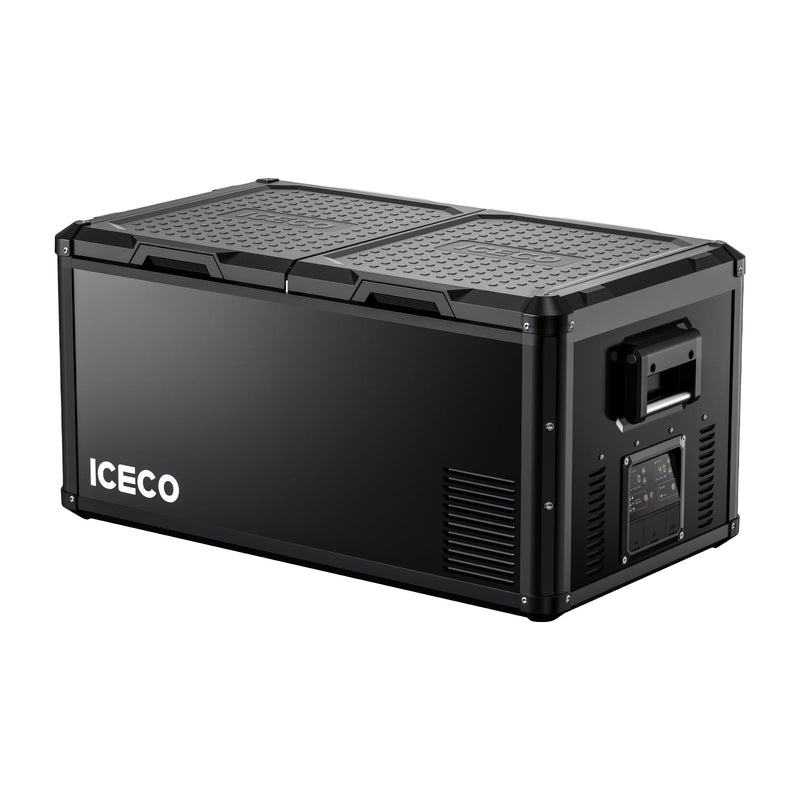 ICECO VL90ProD dual zone portable fridge freezer, black