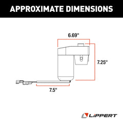 Lippert Ground Control Hall Effect Leveling Jack Motor - view 2