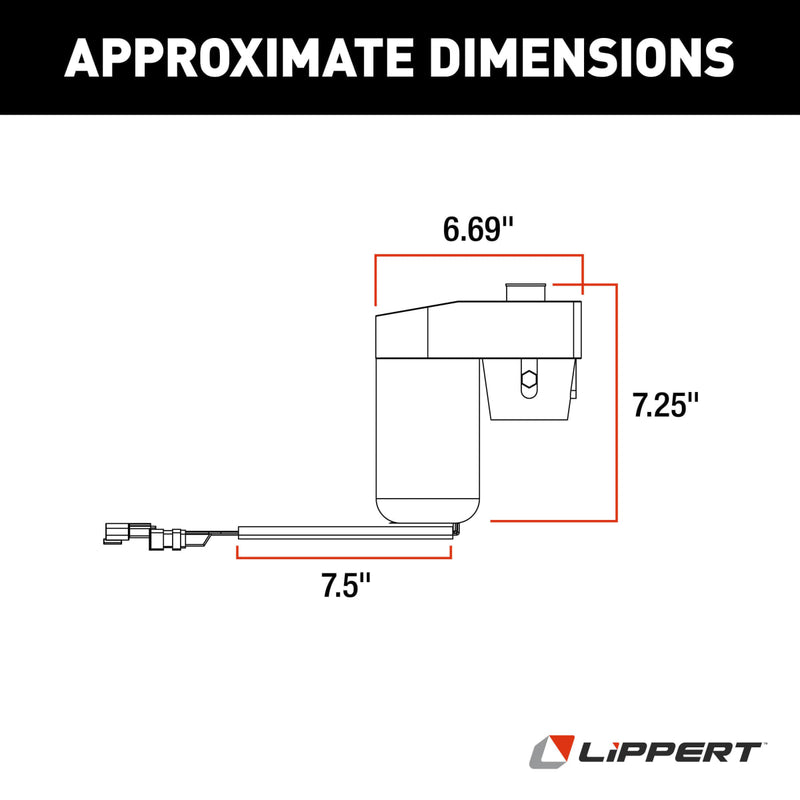 Lippert Ground Control Hall Effect Leveling Jack Motor - view 2
