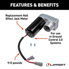 Lippert Ground Control Hall Effect Leveling Jack Motor - view 3
