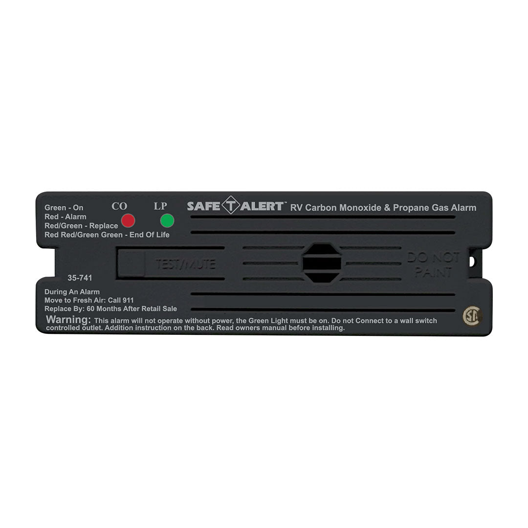 Safe-T-Alert 35-741-BL CO and propane alarm, black