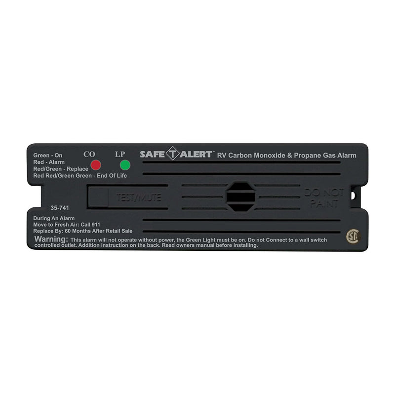 Safe-T-Alert 35-741-BL CO and propane alarm, black
