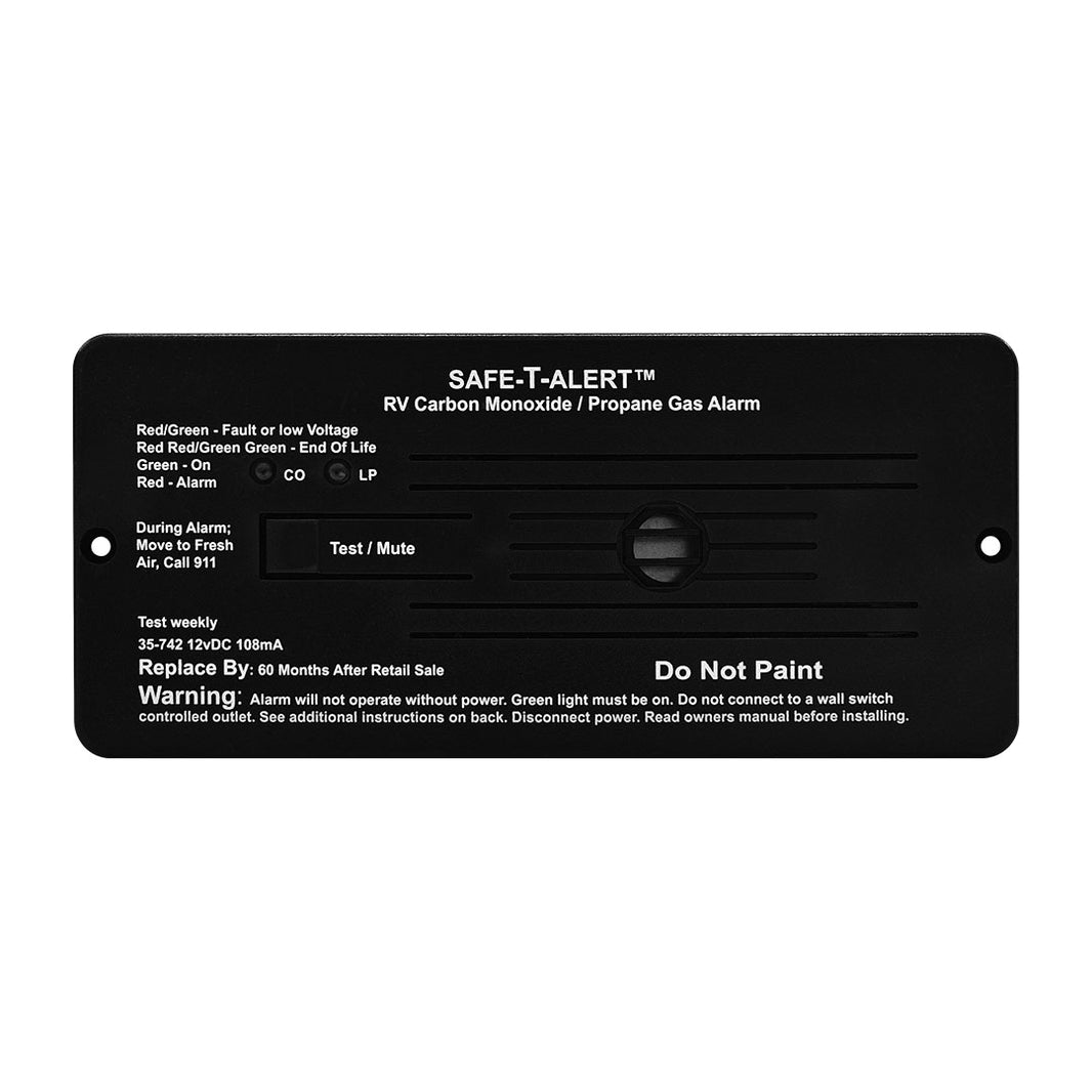 Safe-T-Alert 35-742-BL CO and propane alarm, black
