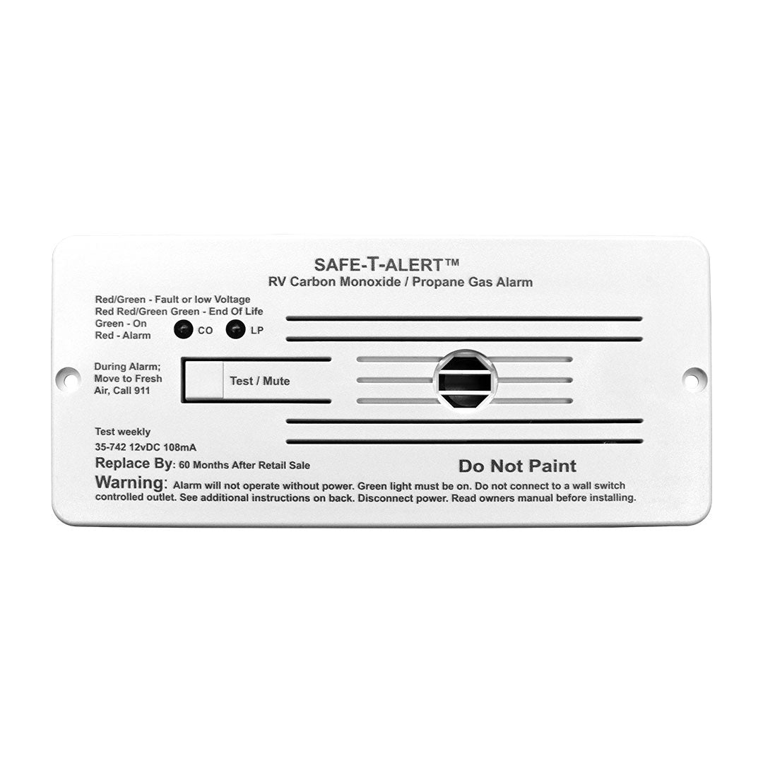 Safe-T-Alert 35-742-WT CO and propane alarm, white
