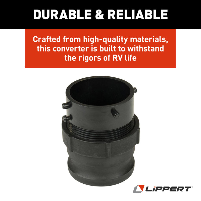 Lippert Waste Master RV Sewer Hose Male Bayonet Fitting Converter - view 6