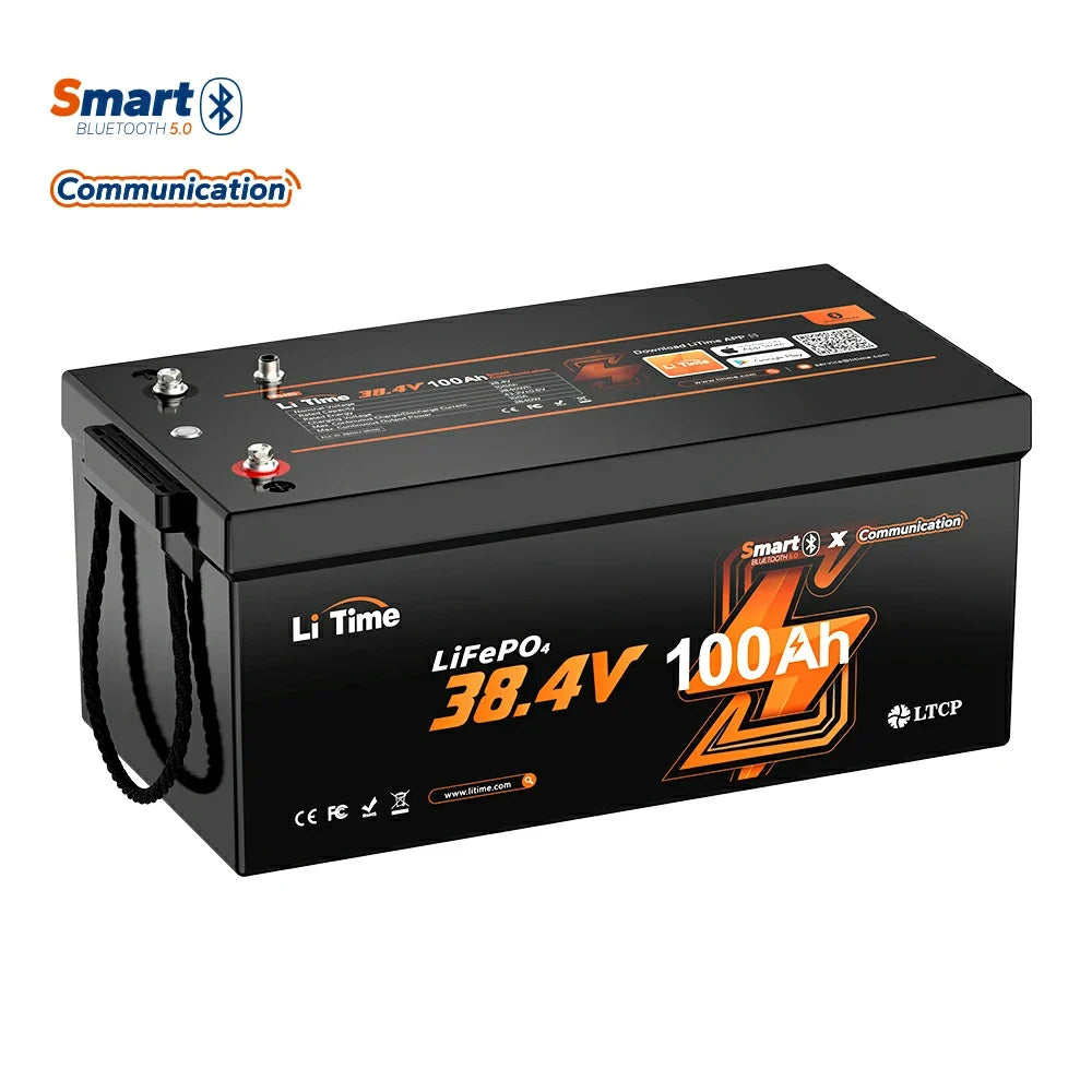 LiTime 36V 100Ah Bluetooth LiFePO4 Battery