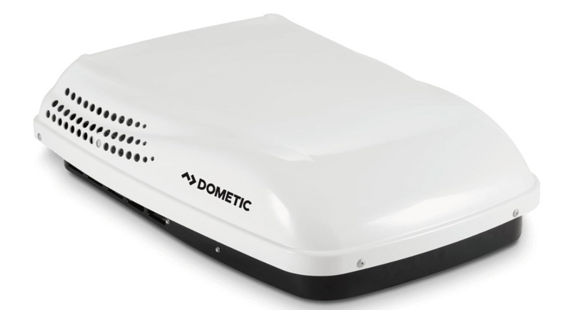 Dometic Penguin II 13500 BTU rooftop air conditioner for RVs - white low-profile unit