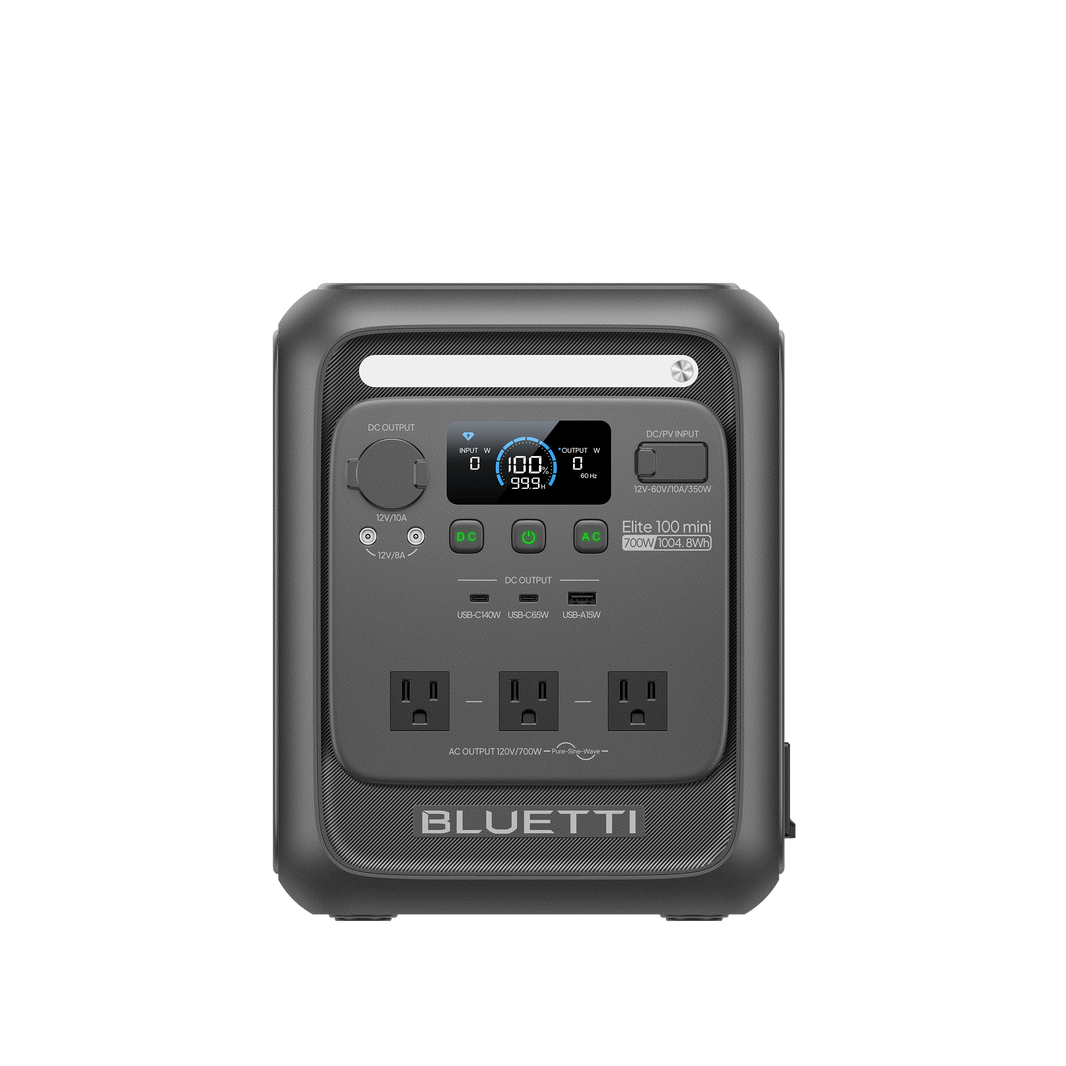 BLUETTI Elite 100 mini compact portable power station front view