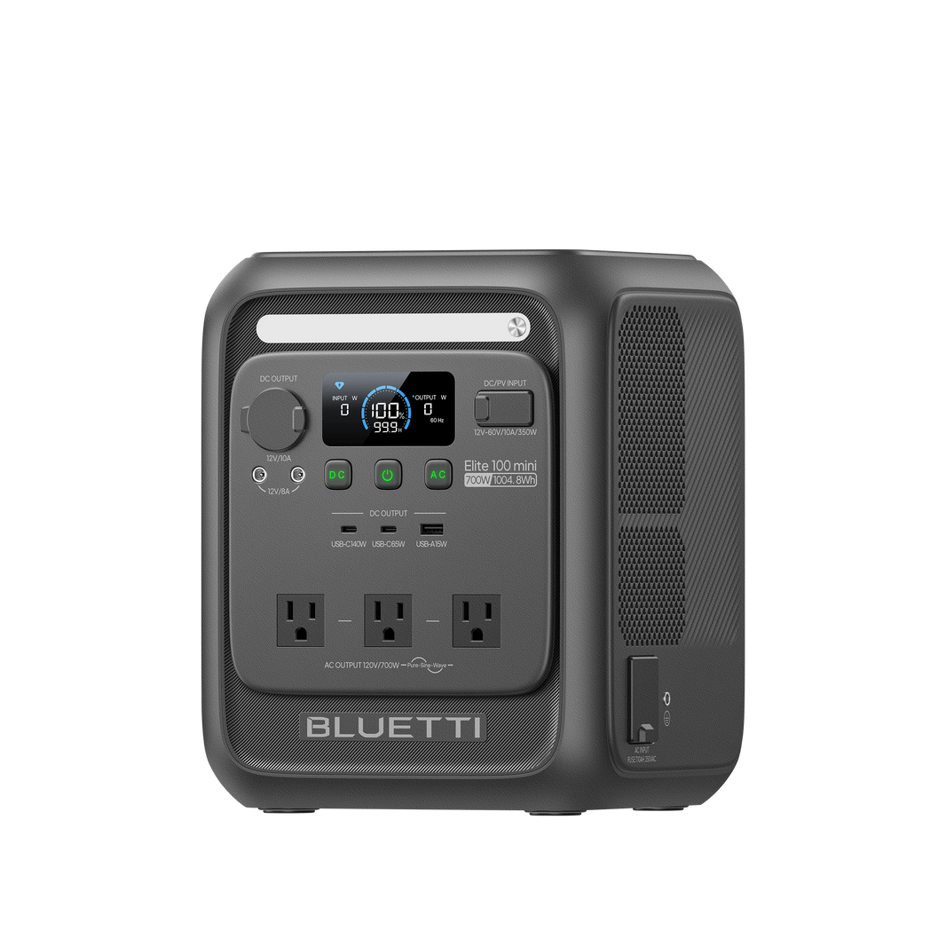 BLUETTI Elite 100 mini compact portable power station front view