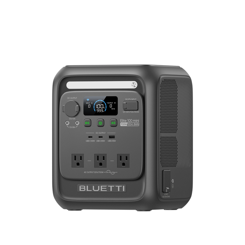 BLUETTI Elite 100 mini compact portable power station front view