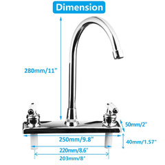 8 inch RV kitchen faucet, view 2