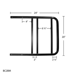 RV bumper-mount bike rack