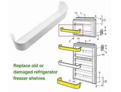 RV Refrigerator Freezer Door Shelf Replacement For Dometic Refrigerator