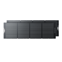 Two BLUETTI 350W foldable solar panels with kickstands
