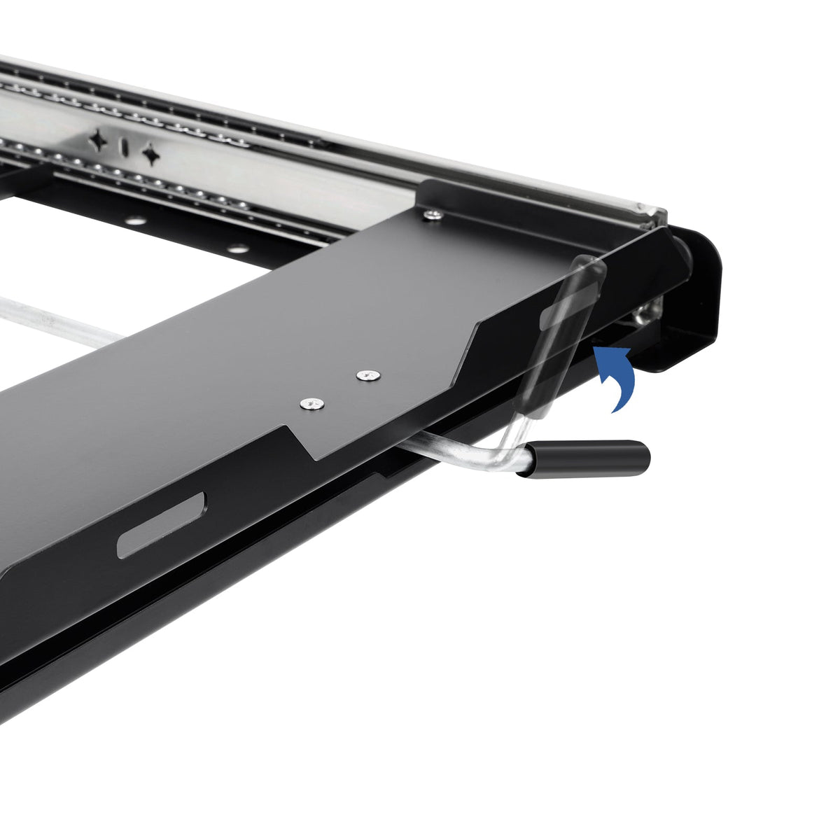 ICECO fridge slide mount for VL35ProS, VL45ProS and APL35, black steel tray