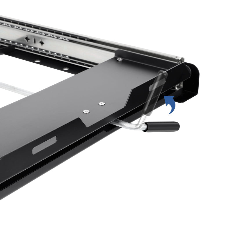 ICECO fridge slide mount for VL35ProS, VL45ProS and APL35, black steel tray