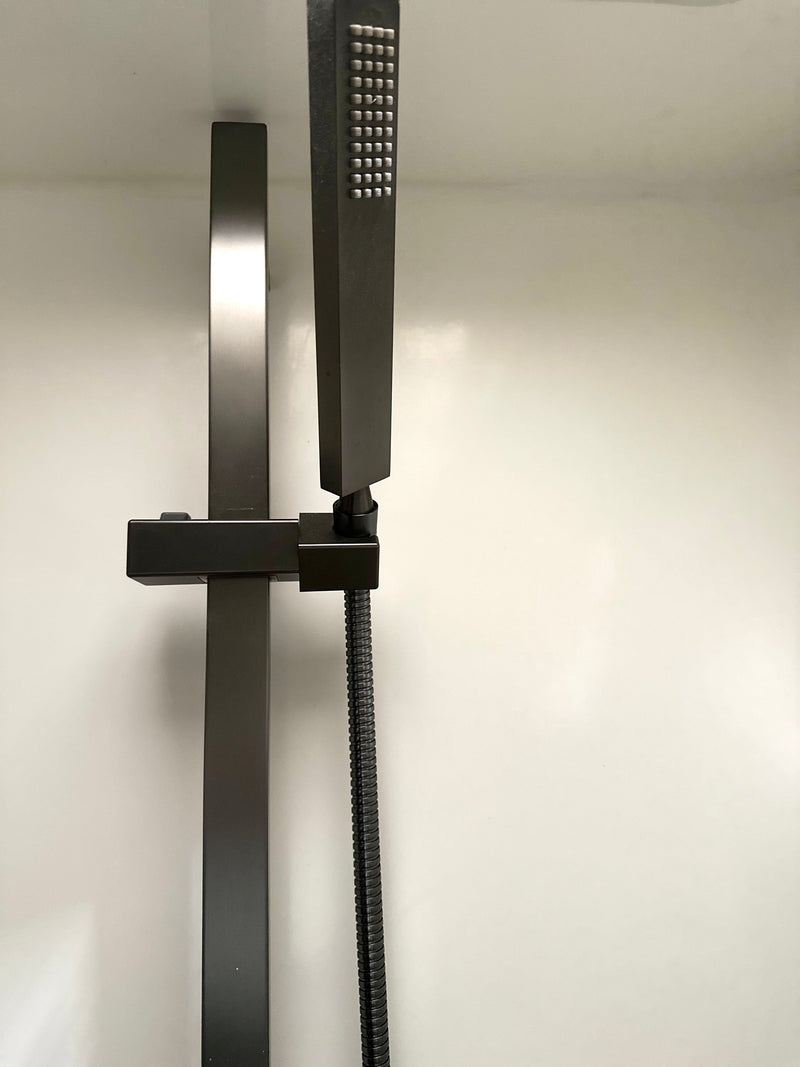 Thermostatic RV shower system with handheld and slide bar - view 3