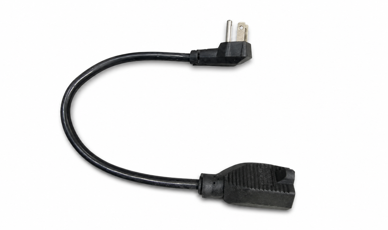 Short Right-Angle 3-Prong Extension Cord, NEMA 5-15P to 5-15R – RV Parts Giant