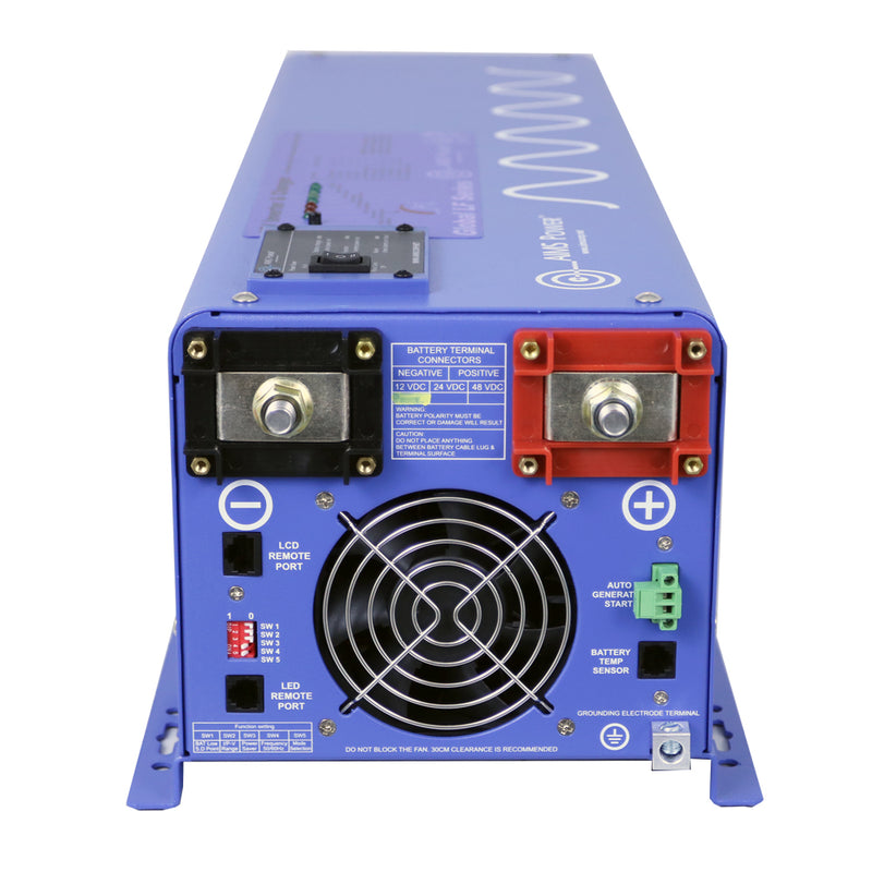 AIMS Power 4000W Pure Sine Inverter Charger 12V with Transfer Switch - view 5