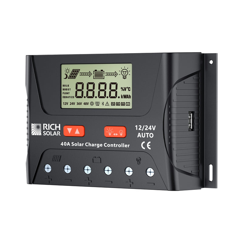 Rich Solar BRAVO LEGEND 40 40 Amp PWM Solar Charge Controller