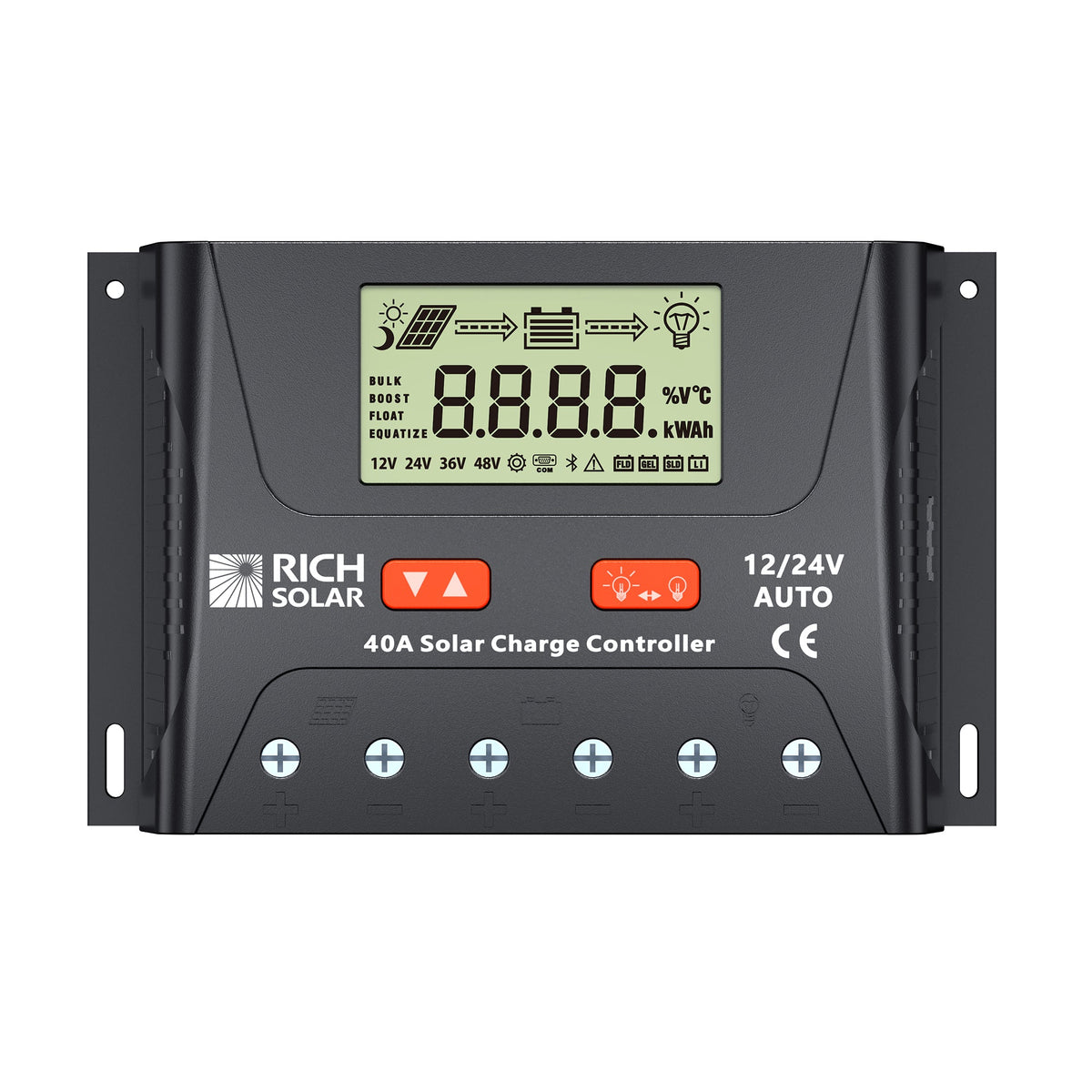 Rich Solar BRAVO LEGEND 40 40 Amp PWM Solar Charge Controller