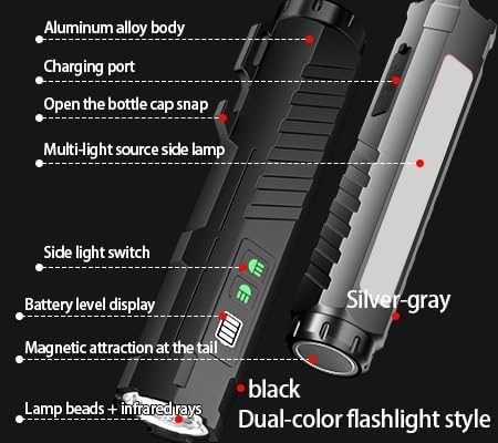 Rechargeable Tactical Flashlight 10000LM 7-Mode