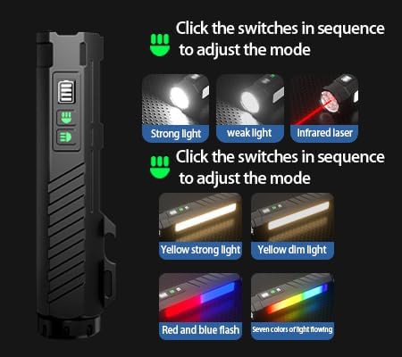 Rechargeable Tactical Flashlight 10000LM 7-Mode