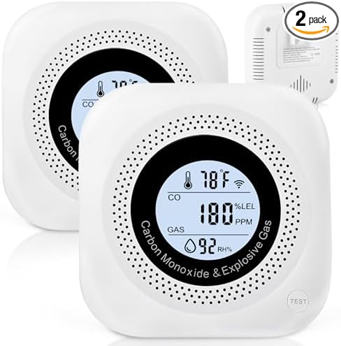 4-in-1 plug-in CO and gas detector - view 2