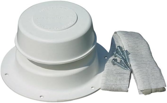 Camco Replace-All Plumbing Vent Kit, Polar White