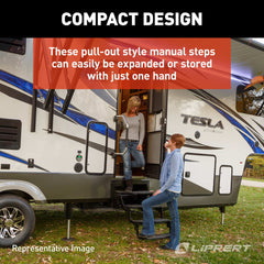 Lippert 24" Radius Double Manual RV Entry Step - view 3