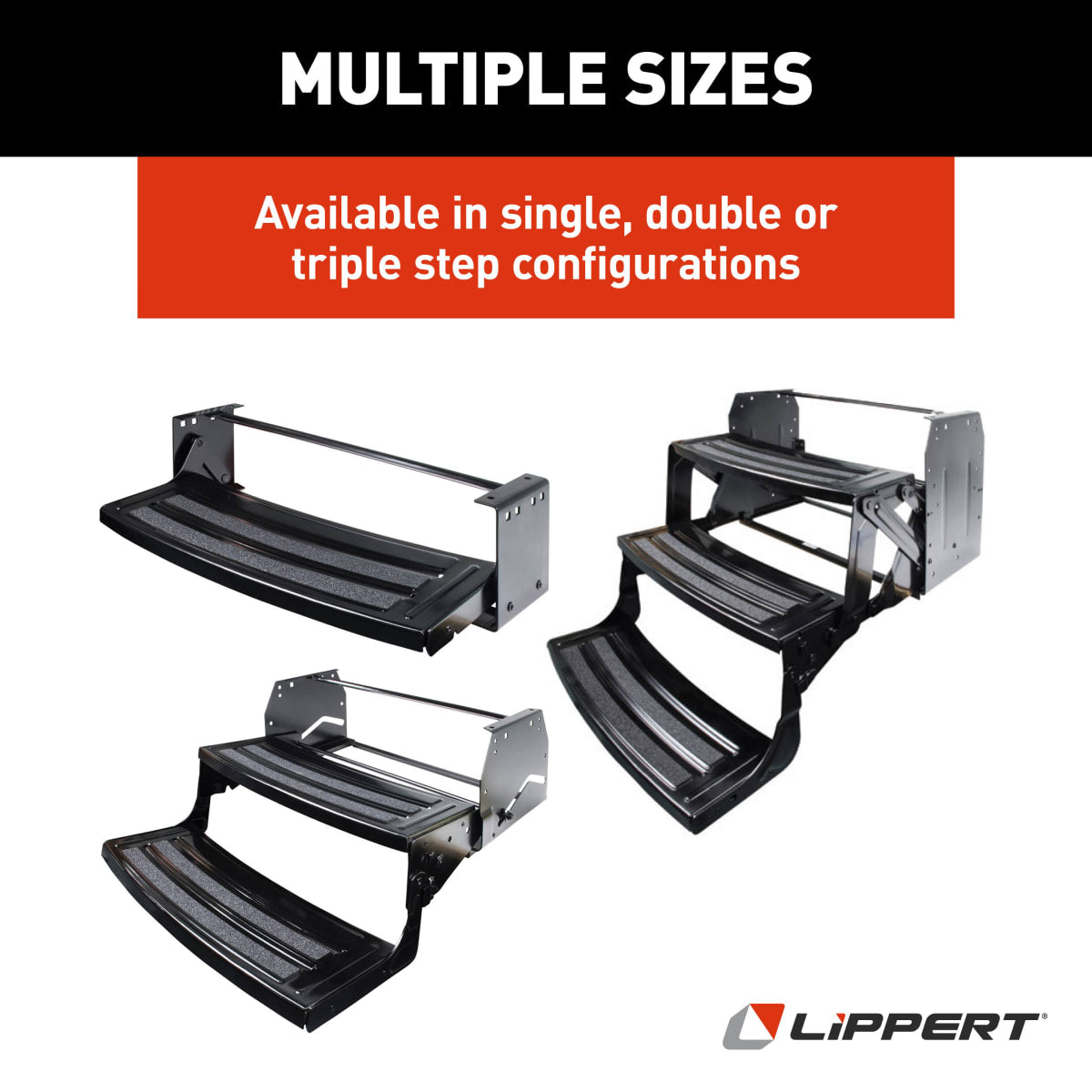 Lippert 24" Radius Double Manual RV Entry Step - view 6