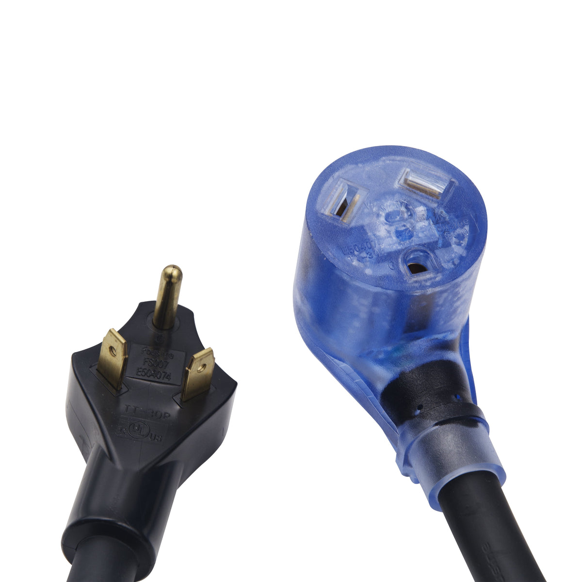 30 amp RV extension cord 30 ft with lighted end