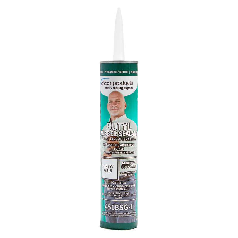 Dicor Gunnable Butyl Rubber Sealant, Grey, 10.3 oz Tube - view 2