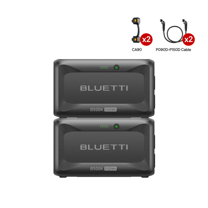 BLUETTI two B500K expansion batteries for AC500 power station
