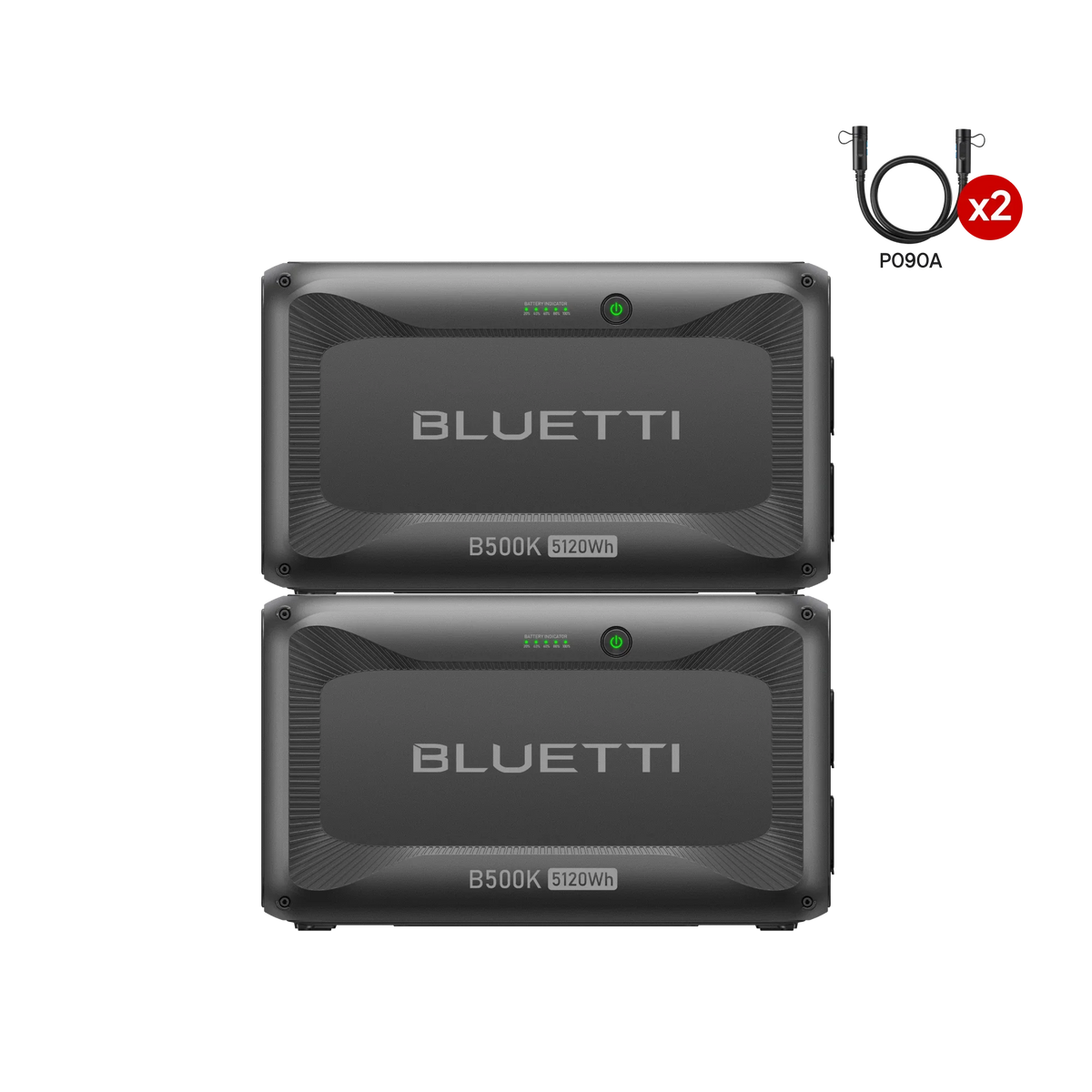 BLUETTI two B500K expansion batteries for AC300 and AC200L