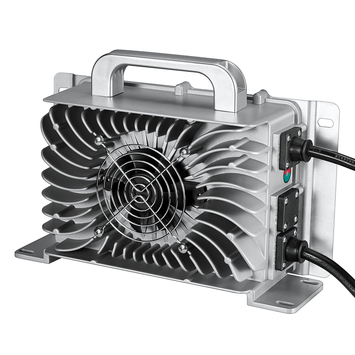 Rich Solar 48V (57.6V) Waterproof LiFePO4 Charger 20A / 25A, 100-240V AC, 8-in-1 Protection, Fan-Cooled