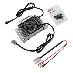 Rich Solar 48V (57.6V) Waterproof LiFePO4 Charger 20A / 25A, 100-240V AC, 8-in-1 Protection, Fan-Cooled