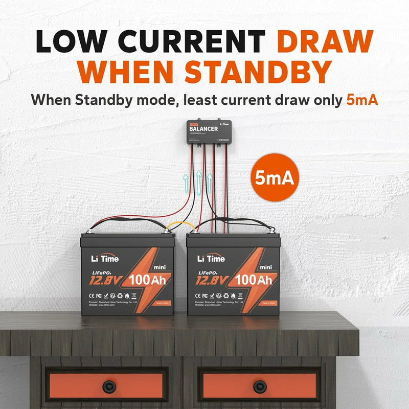LiTime 48V Battery Balancer for Series & Parallel Battery Banks