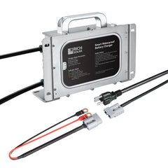 Rich Solar 48V (57.6V) Waterproof LiFePO4 Charger 20A / 25A, 100-240V AC, 8-in-1 Protection, Fan-Cooled