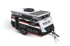 Pop Top Fiberglass Top – HQ12 shown with the pop-top raised (Black Series studio image)