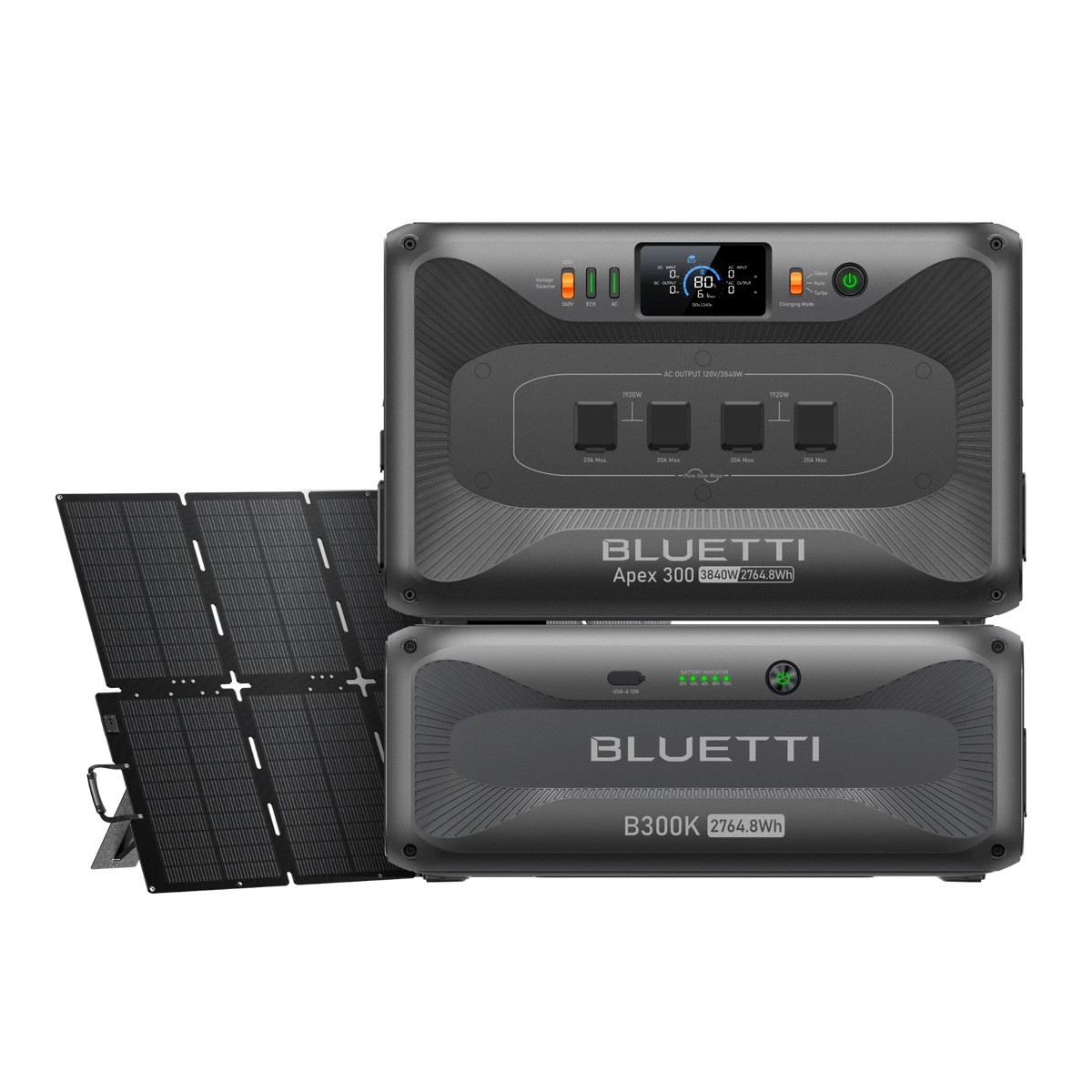 BLUETTI Apex 300 + B300K + 500W Solar Bundle