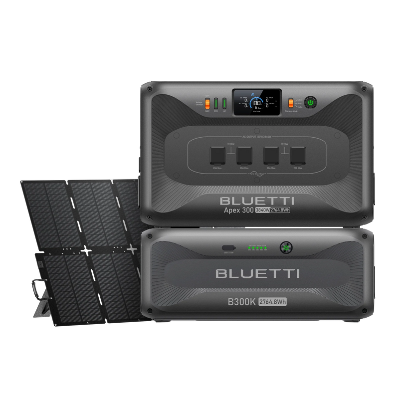BLUETTI Apex 300 + B300K + 500W Solar Bundle