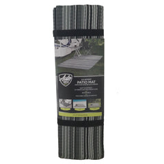 Reversible RV patio mat 6 x 9 ft, gray