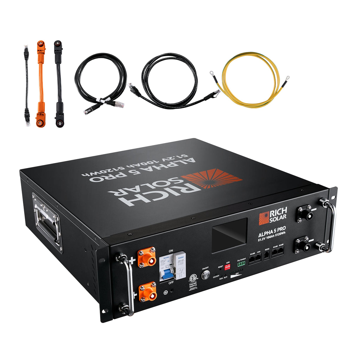 Rich Solar NOVA 12K PV Hybrid Inverter Solar Kit 61.44kWH Server Lithium Battery [KIT-SR0002]