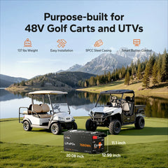 LiTime 48V (51.2V) 150Ah Bluetooth LiFePO4 Battery