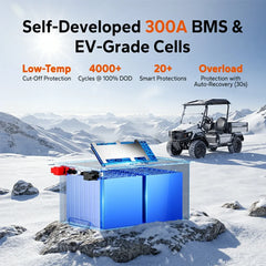 LiTime 48V (51.2V) 150Ah Bluetooth LiFePO4 Battery