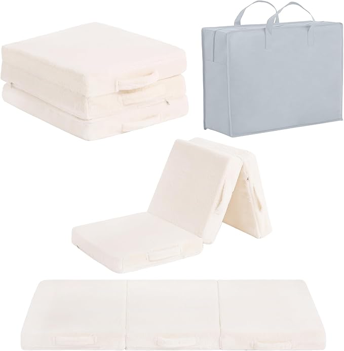 Foldable kids tri-fold nap mat washable - view 2