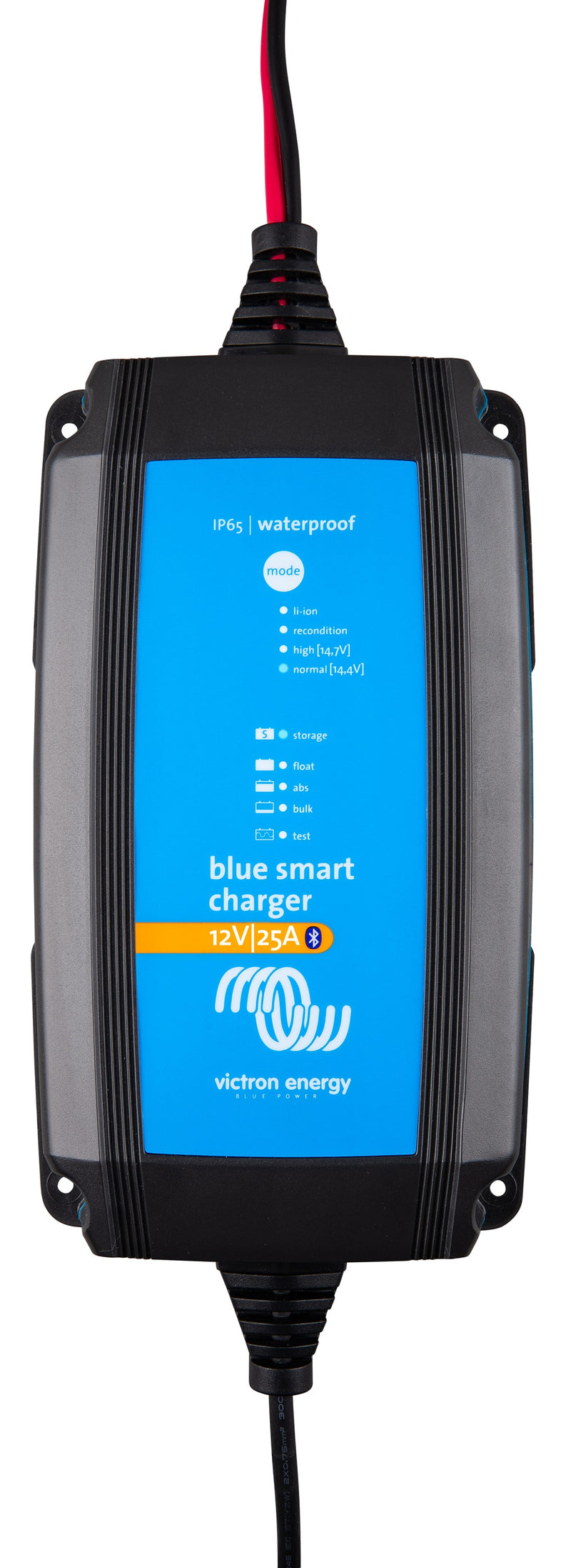 Victron Blue Smart IP65 Charger 120V, Lithium and AGM – Blue Smart IP65 Charger 12/25 + DC connector (NEMA 1-15P plug)