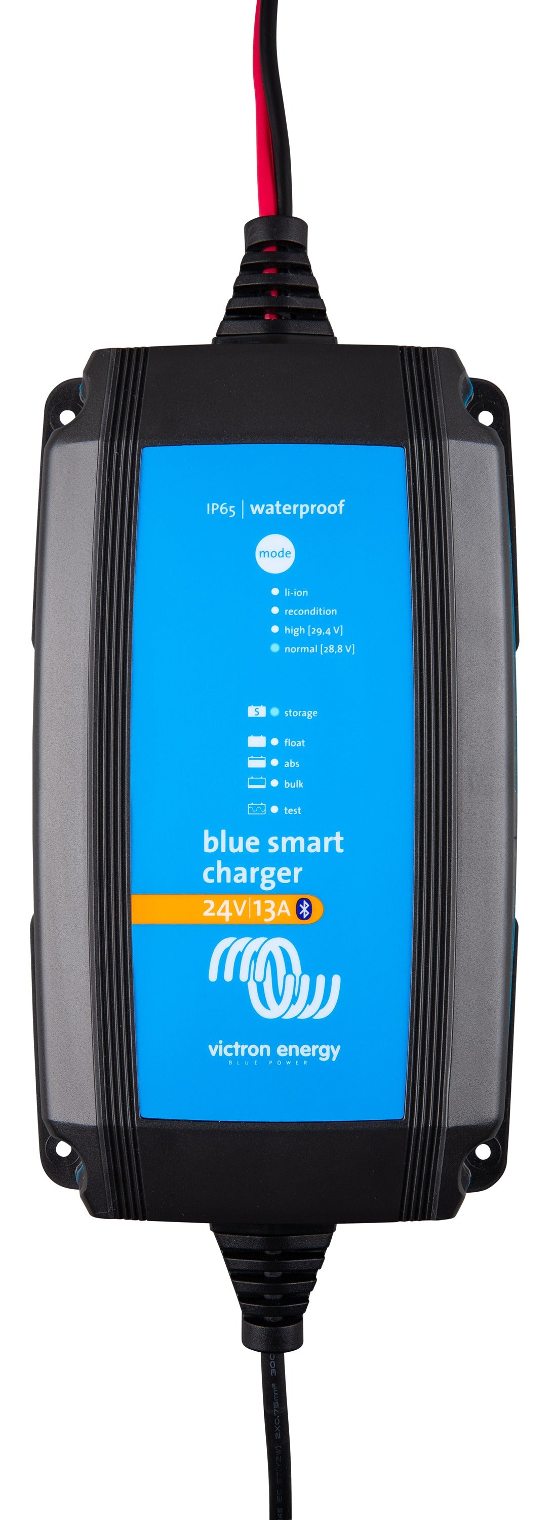 Victron Blue Smart IP65 Charger 120V, Lithium and AGM – Blue Smart IP65 Charger 24/13 + DC connector (NEMA 1-15P plug)