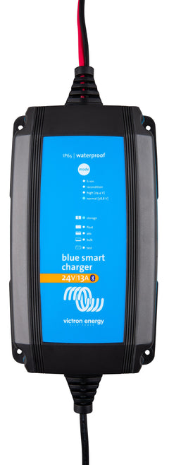 Victron Blue Smart IP65 Charger 120V, Lithium and AGM – Blue Smart IP65 Charger 24/13 + DC connector (NEMA 1-15P plug)